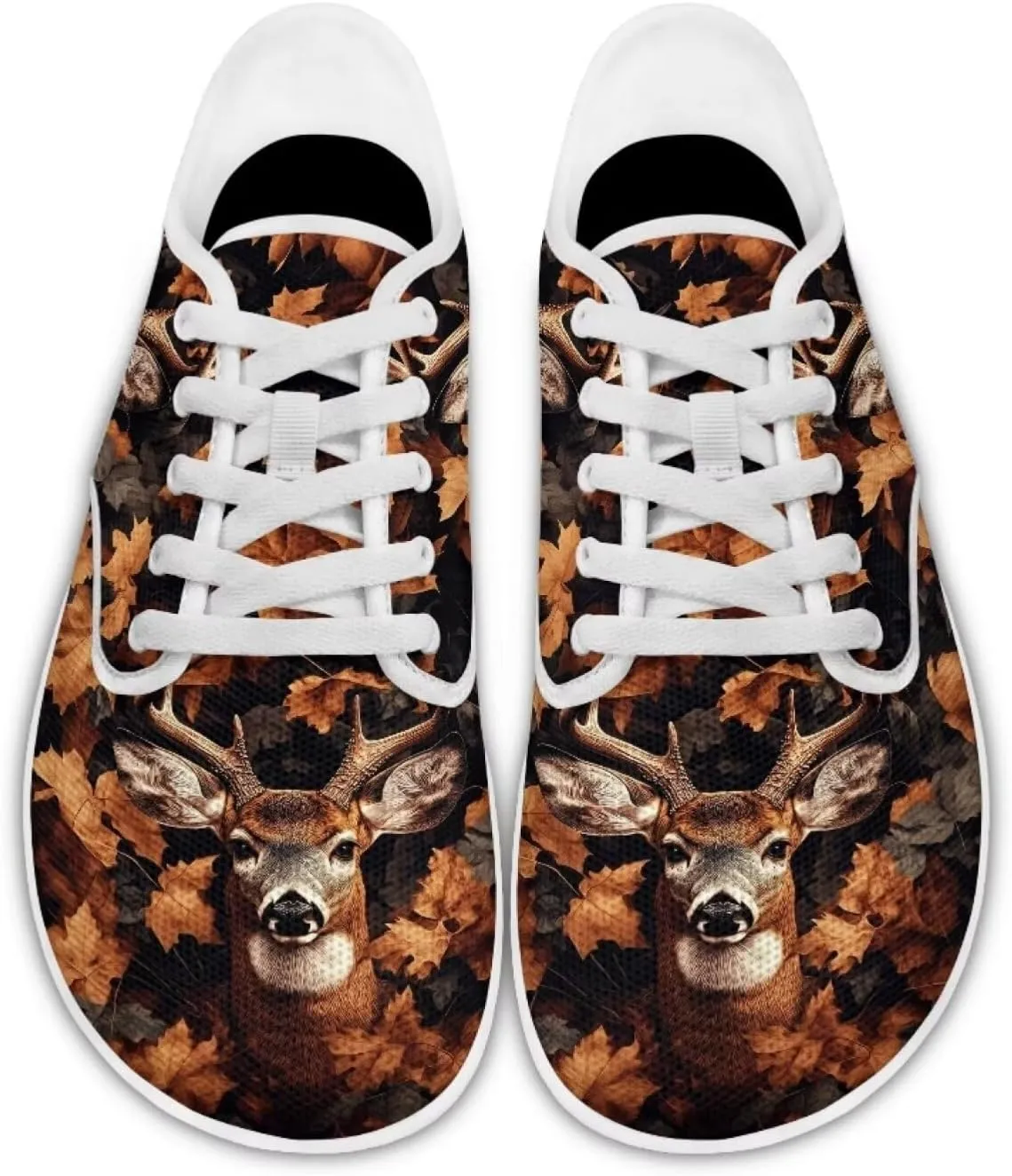 Forchrinse Blue Galaxy Cat Print Women’s Barefoot Shoes Wide Toe Barefoot Cross Trainer Zero Drop Lace Up Walking Running Trail Sneakers