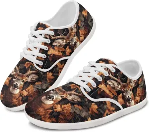 Forchrinse Blue Galaxy Cat Print Women’s Barefoot Shoes Wide Toe Barefoot Cross Trainer Zero Drop Lace Up Walking Running Trail Sneakers