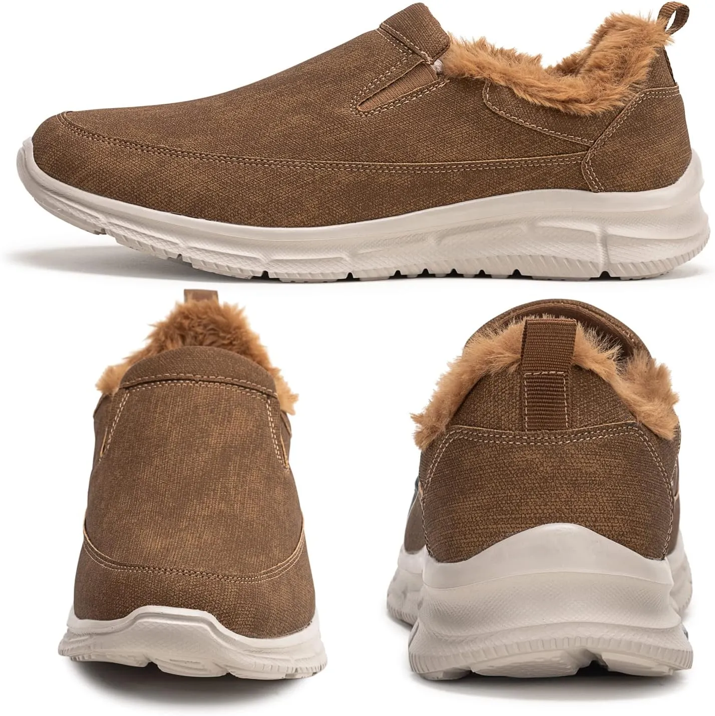Frank Mully Men's Slip On Walking Shoes Lightweight Casual Knit Loafer Sneakers Comfortable Mesh Work Shoes Athletic Walking Shoes for Men Breathable