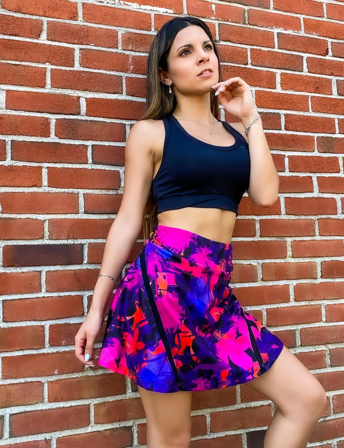 Fulbelle Tennis Skirts for Women with Pockets Inner Shorts Golf Athletic Skorts Running Sport Skirt