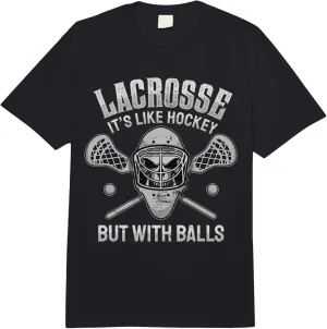 Funny Lacrosse Saying Player Team Trainer Lacrosse Ball Comfort Colors Adult Heavyweight T-shirt