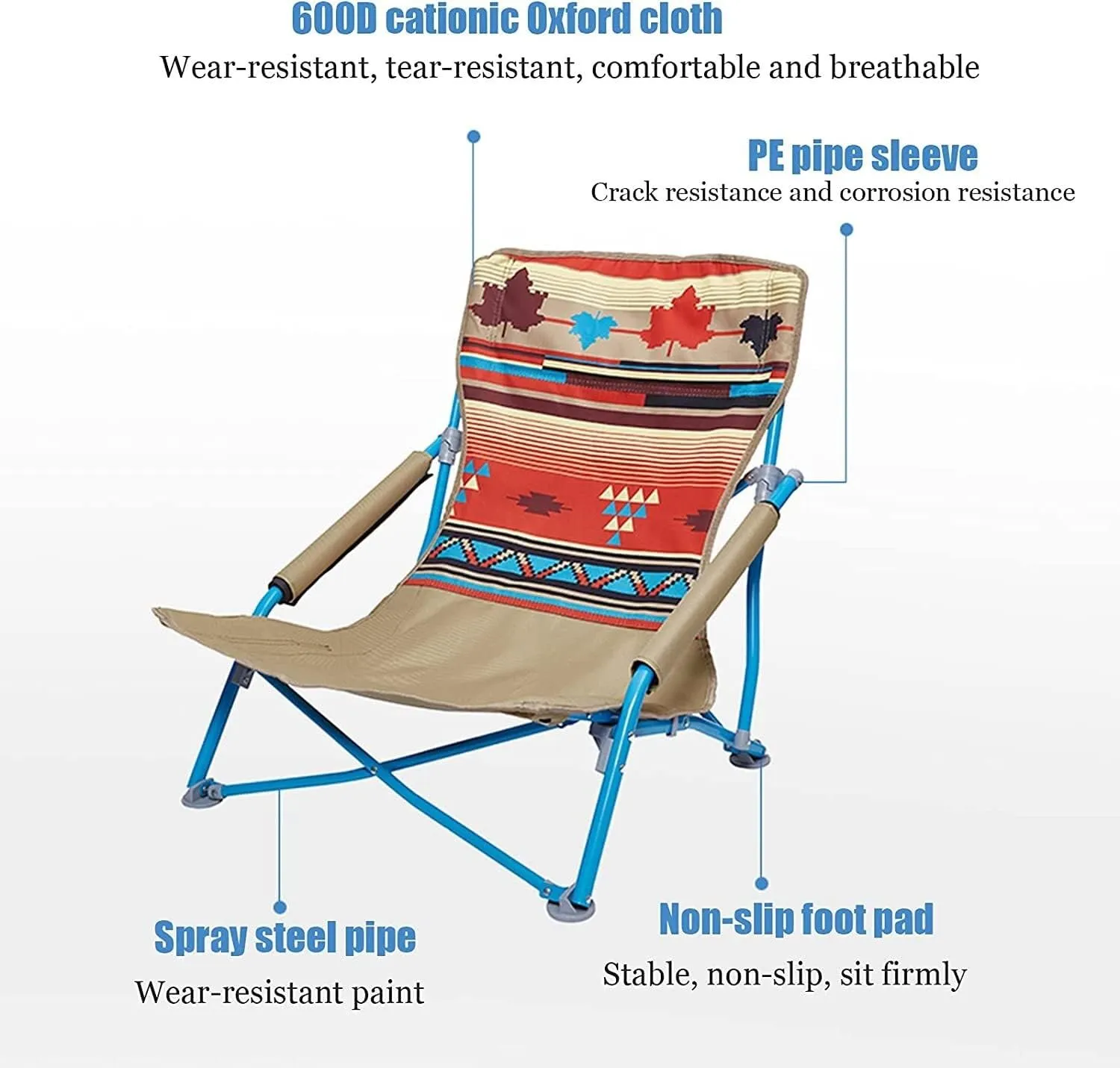 Gaming chair , Camping Chairs Outdoor Furniture Beach Chairs Low Beach Chair Portable Camping And Lounge Travel Outdoor Seat Portable Stool Balcony Home Recliner, Quick Storage Folding Chairs Patio Ch