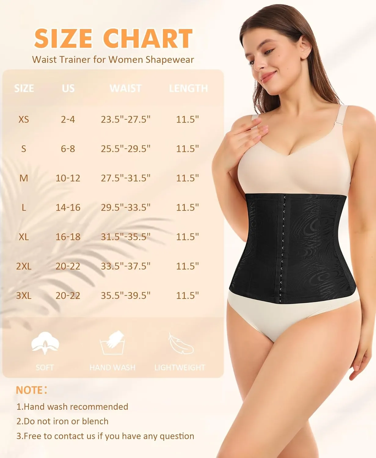 Ganado Waist Trainer for Women Lace Corset Shapewear Underbust Waist Cincher Tummy Control Body Shaper Girdle