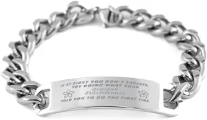 General Practitioner Bracelet, If at first you don't succeed, try doing what your athletic trainer told you to do the first time., Cuban Link Chain Necklace, General Practitioner Gifts