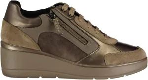 Geox Women's Hi Top Lace Up Trainer