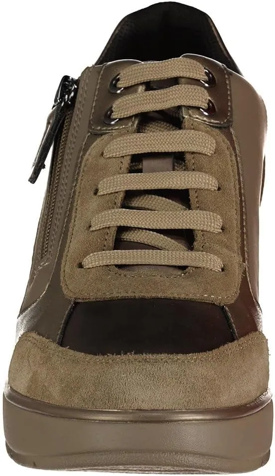 Geox Women's Hi Top Lace Up Trainer