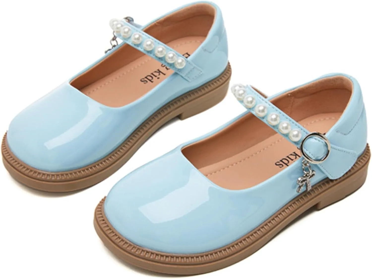 Girls Dress Shoes Mary Jane Double Straps High Heel Wedding Party for Little/Big Kids Shoes for Toddler Sneakers Girl