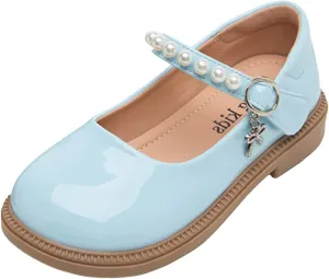Girls Dress Shoes Mary Jane Double Straps High Heel Wedding Party for Little/Big Kids Shoes for Toddler Sneakers Girl