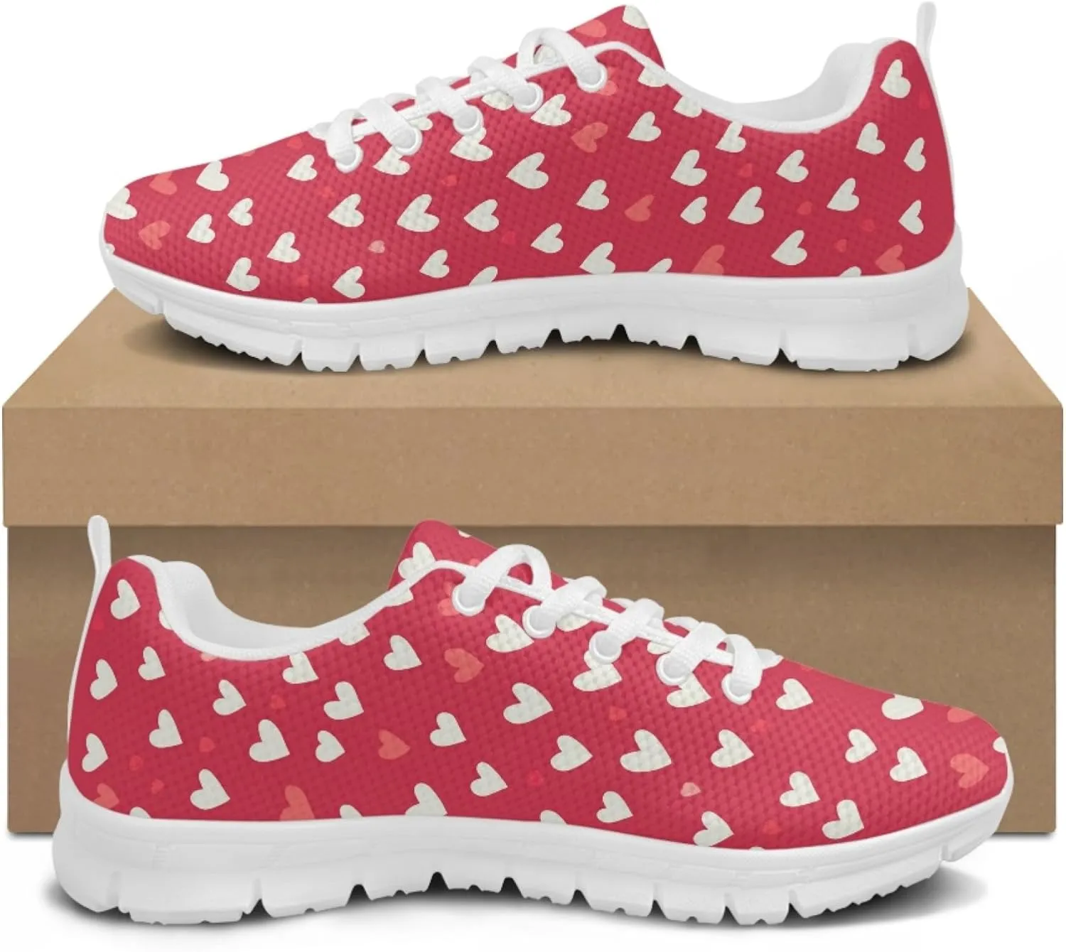 Girls Sports Trainer Running Shoes Womens Causal Travel Running Sneaker Walking Low Heel Lace up Breathable Flexible