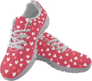 Girls Sports Trainer Running Shoes Womens Causal Travel Running Sneaker Walking Low Heel Lace up Breathable Flexible