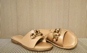 Golden Chain Detail Flats