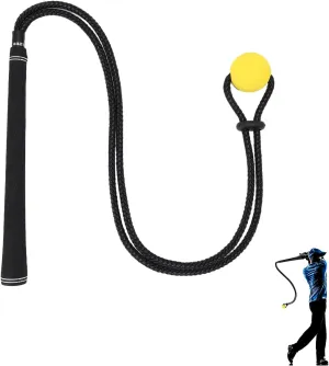 Golf Swing Rope Trainer, Professional Golf Swing Training Aid, Improved Golfers Swing and Master Tempo, Golf Warm-Up Practice Equipment for Golfers of All Levels
