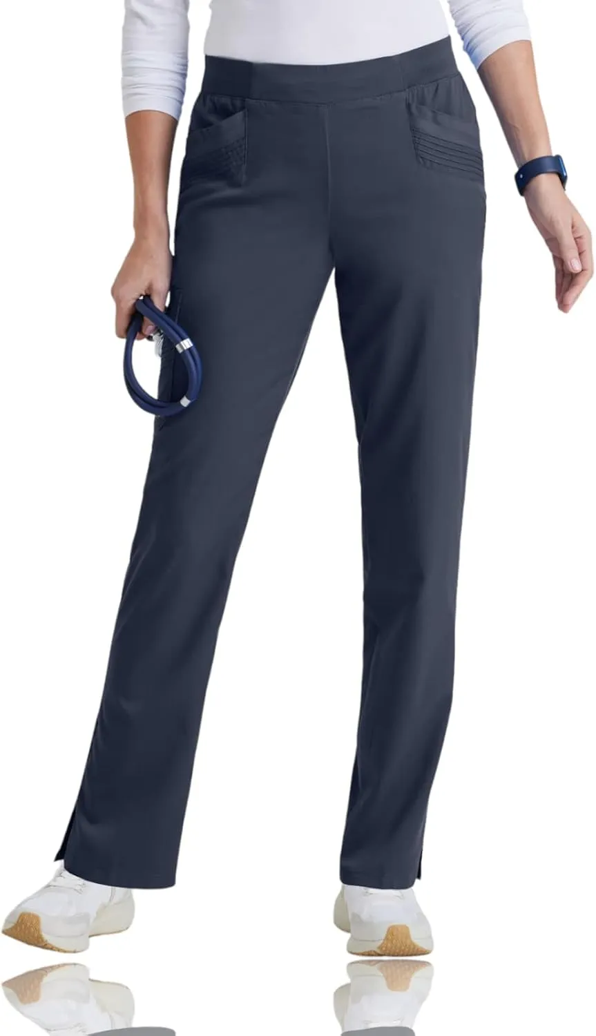 Grey's Anatomy Scrubs by BARCO Impact - Moto Scrub Pant for Women, Mid-Rise, Spandex Stretch Yoga Style Women's Scrub Pant