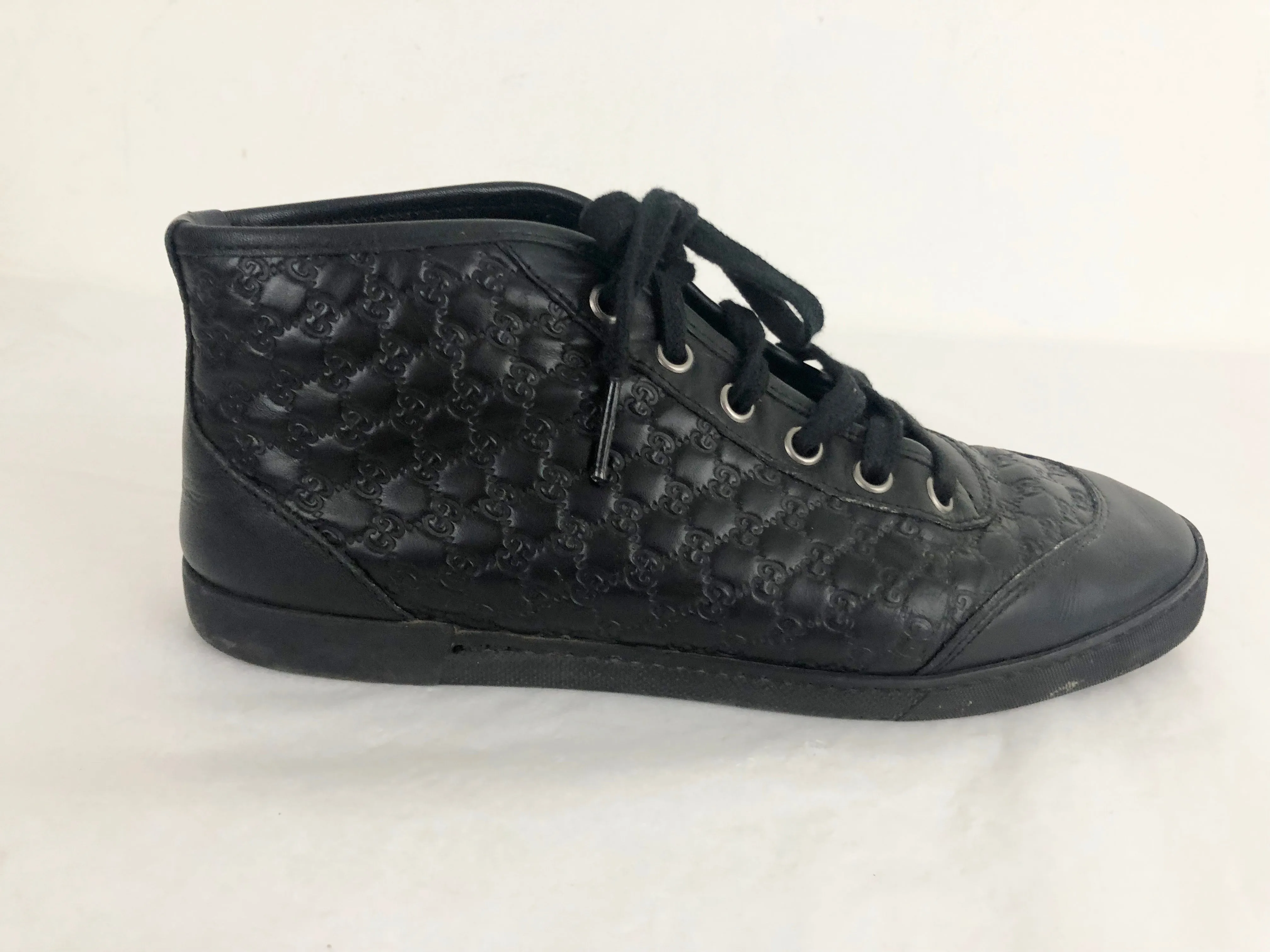 Gucci Leather GG High-top Sneaker Size 8