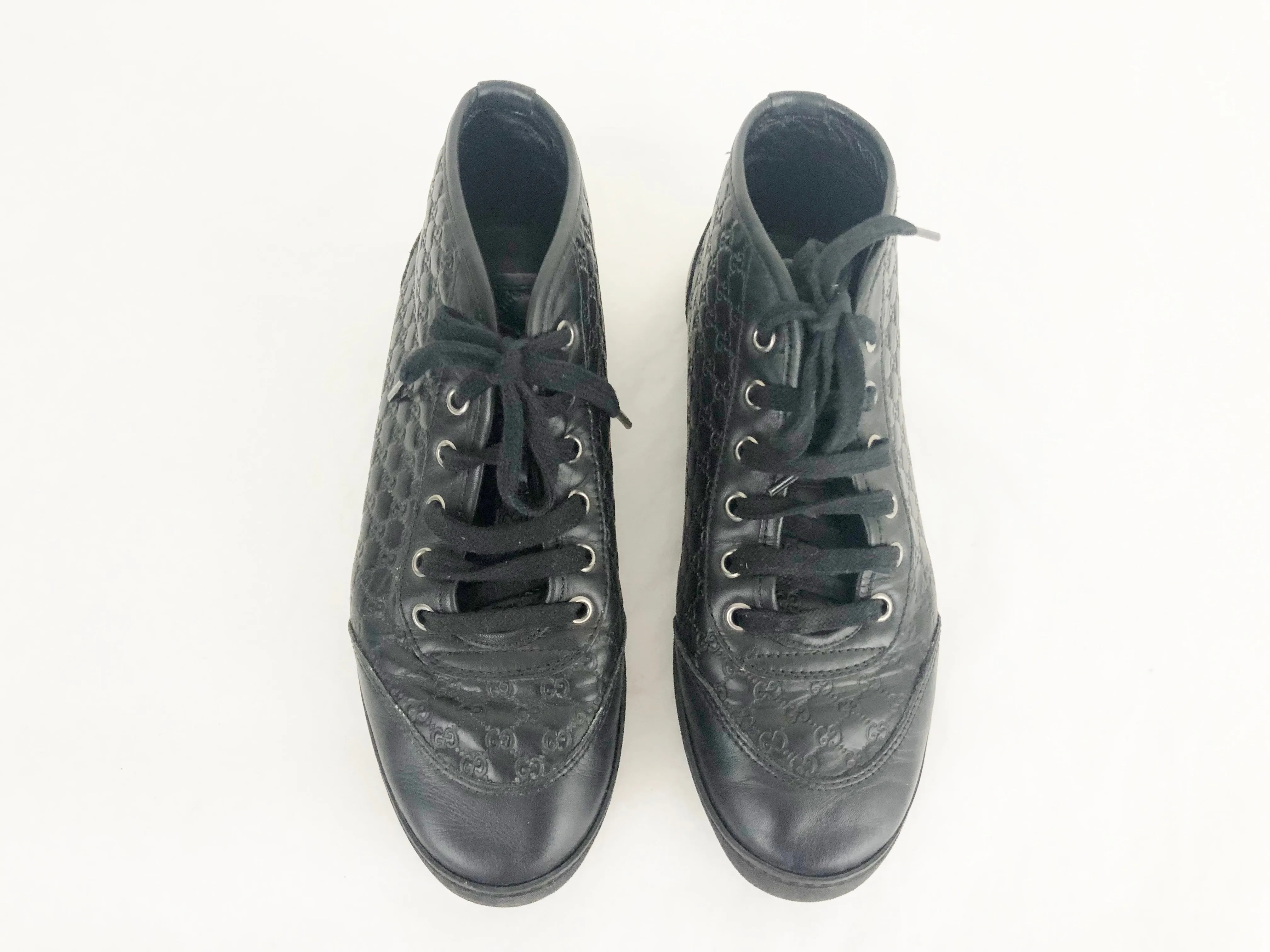 Gucci Leather GG High-top Sneaker Size 8