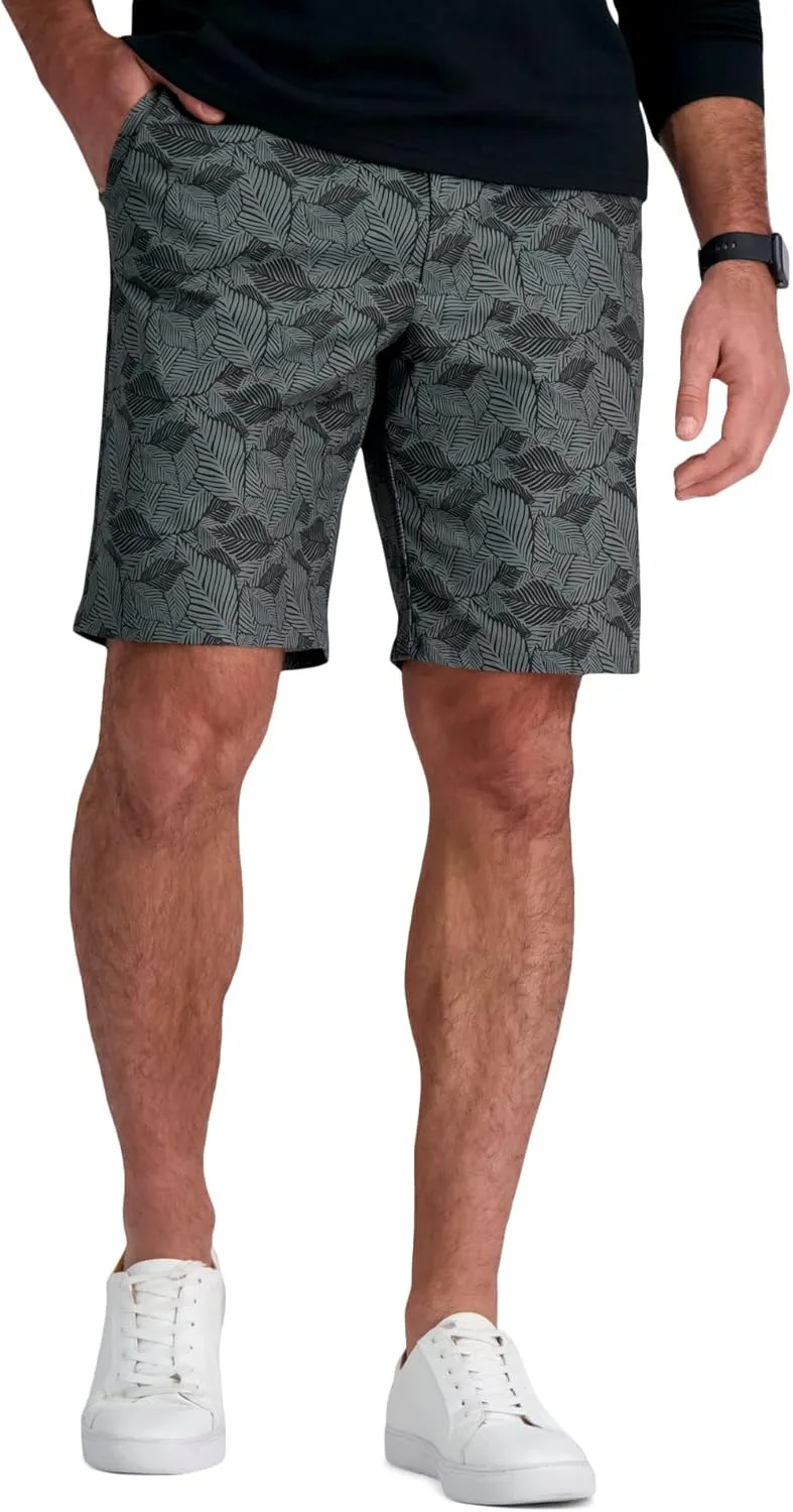 Haggar Men's The Active Series Hybrid Snap Closure Printed Short