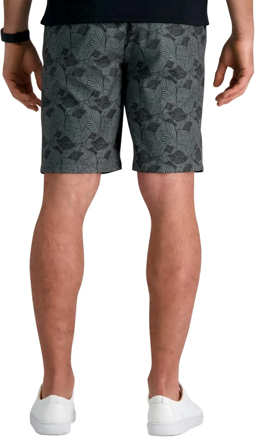 Haggar Men's The Active Series Hybrid Snap Closure Printed Short