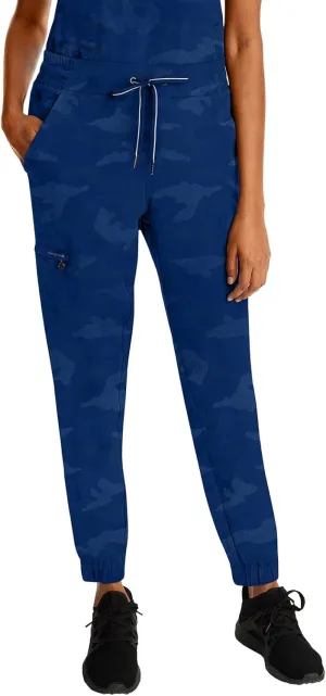Healing Hands Scrubs for Women Jogger Camo Pant Tate 5 Pockets Moisture Wicking, Easy Care, 360° Stretch, Quick Dry - 9350