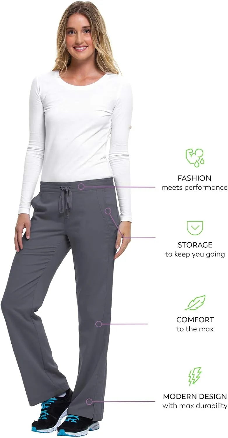 Healing Hands Taylor Women's Pants Mid Rise with 2 Pockets & Back Elastic Waistband Plus Size 9095