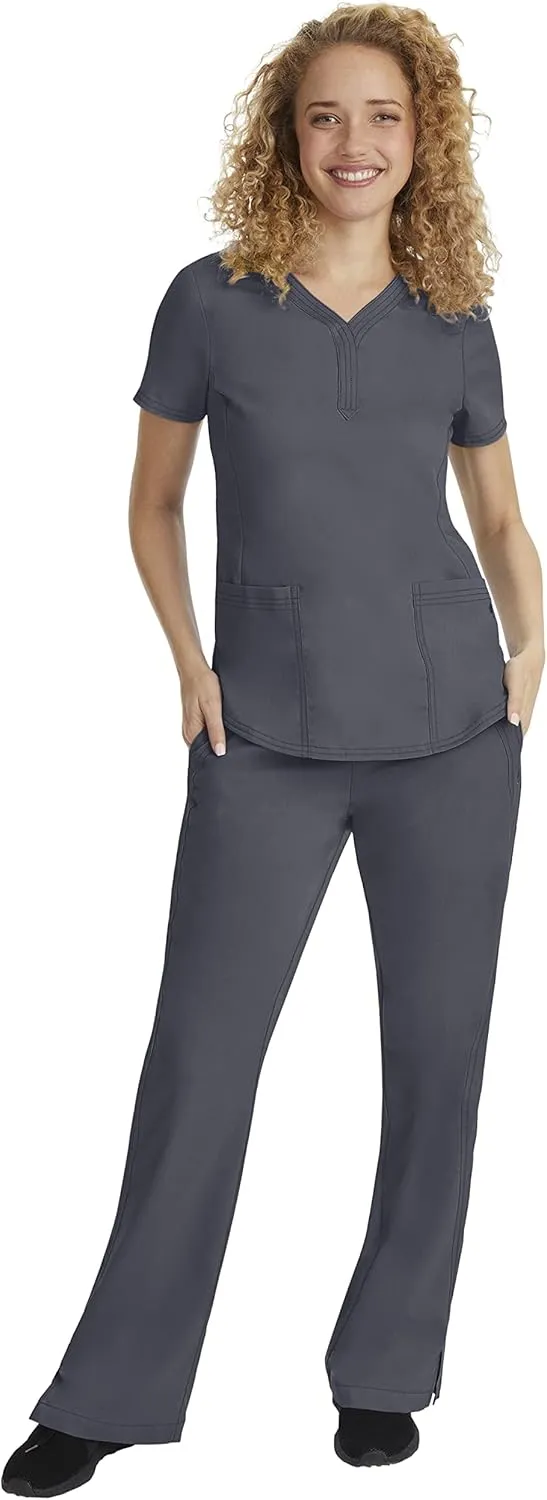 Healing Hands Taylor Women's Pants Mid Rise with 2 Pockets & Back Elastic Waistband Plus Size 9095