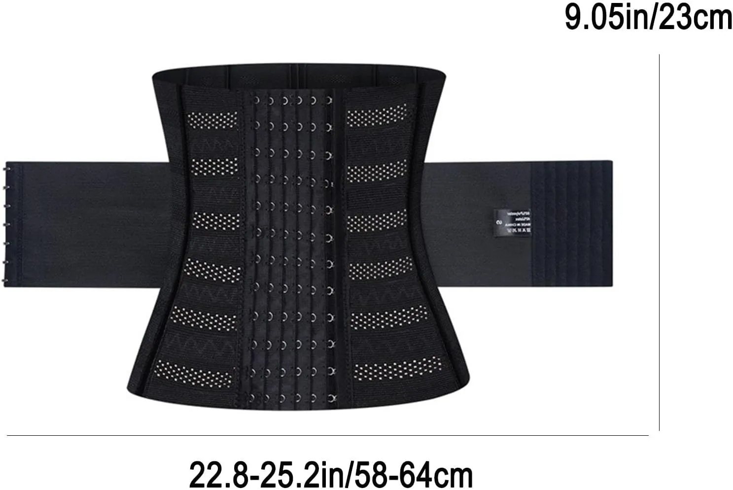 HGps8w Women's Waist Trainer Belt Shapewear Waist Trimmer Ab Belt Tummy Control Body Shaper for Men Fitness Exercise