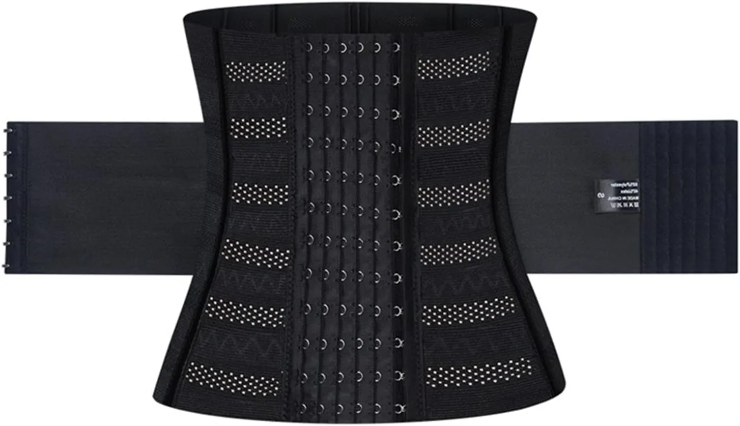 HGps8w Women's Waist Trainer Belt Shapewear Waist Trimmer Ab Belt Tummy Control Body Shaper for Men Fitness Exercise