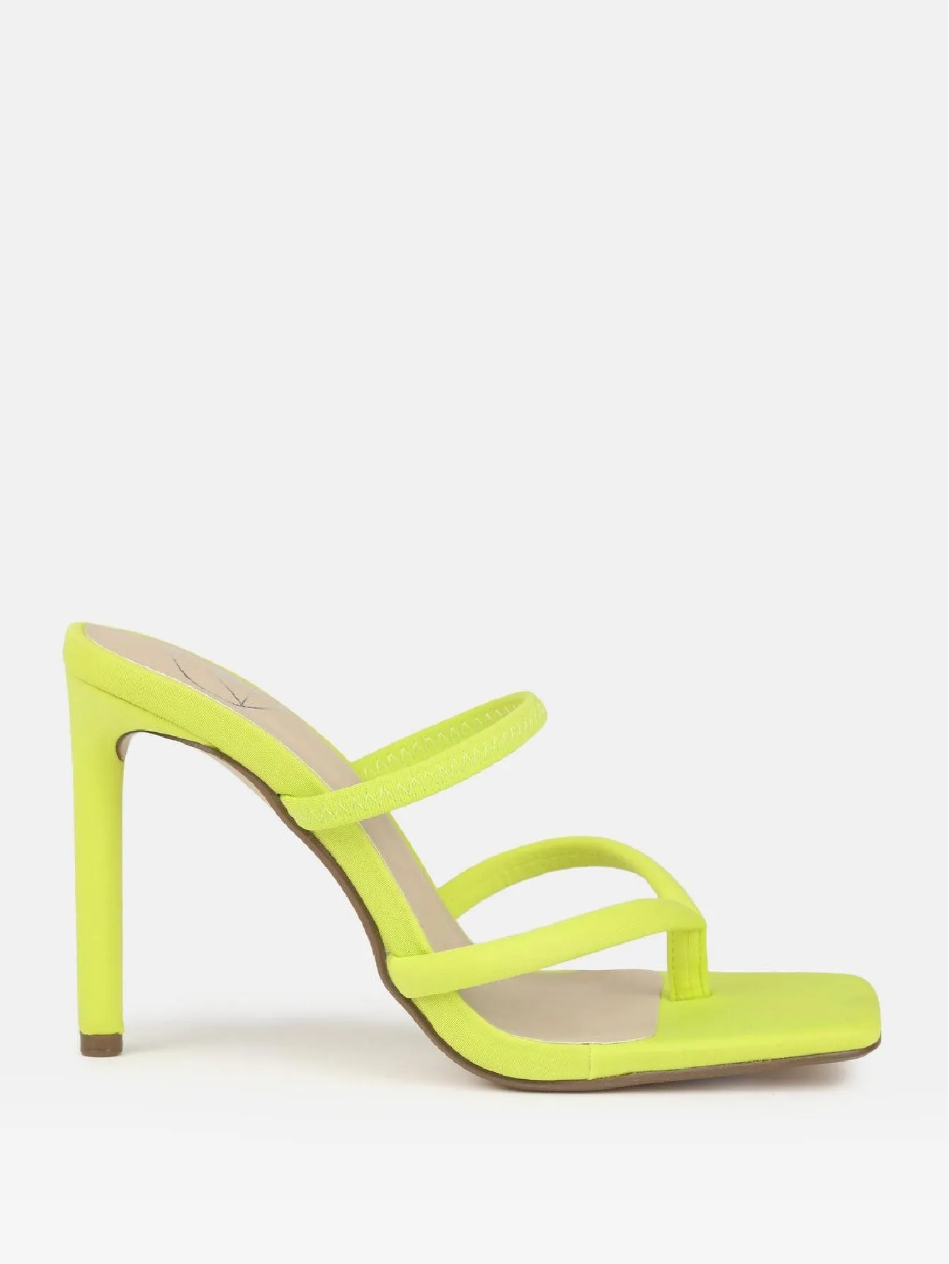 High Heel Toe Post Mule Sandals 4.0 "