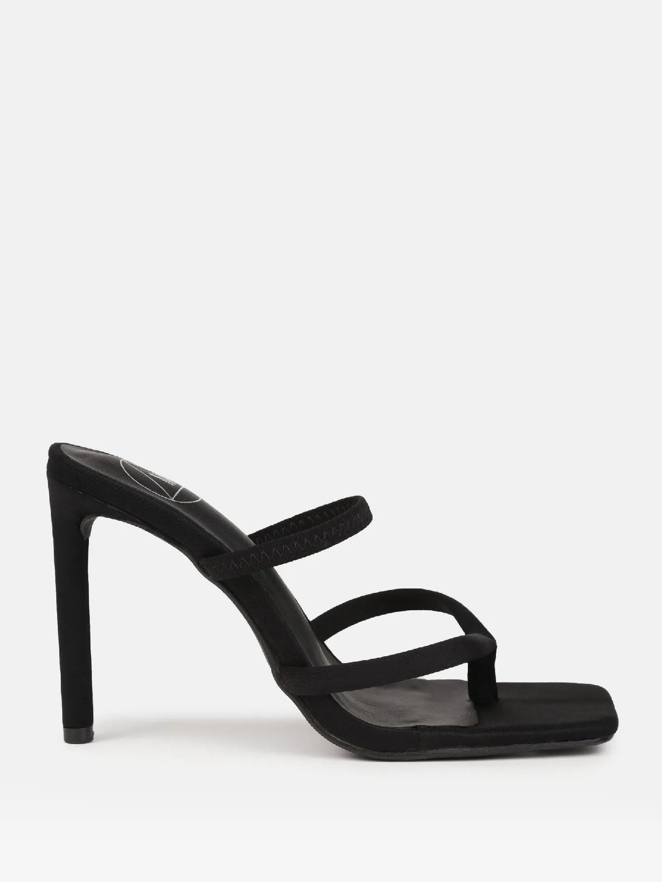 High Heel Toe Post Mule Sandals 4.0 "