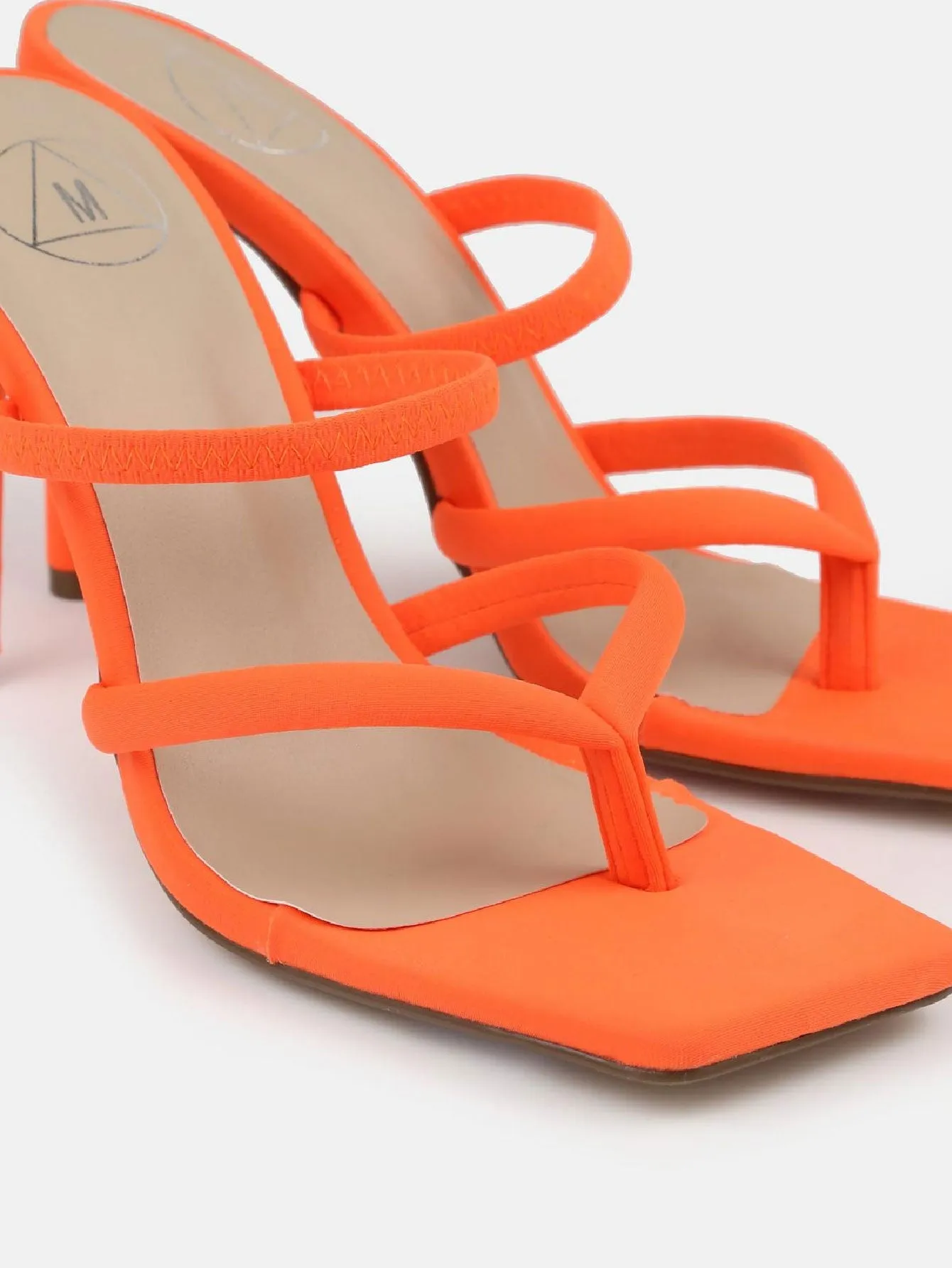 High Heel Toe Post Mule Sandals 4.0 "