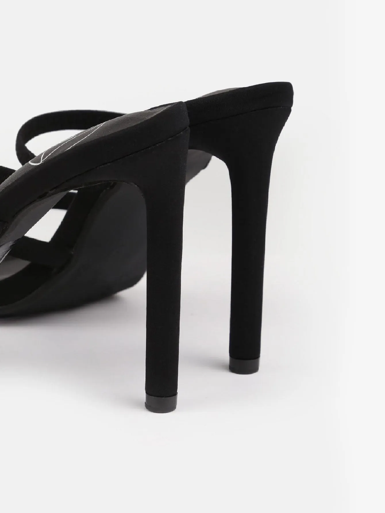 High Heel Toe Post Mule Sandals 4.0 "
