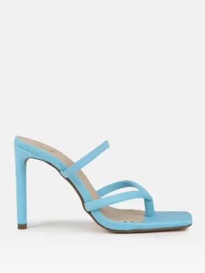 High Heel Toe Post Mule Sandals 4.0 "
