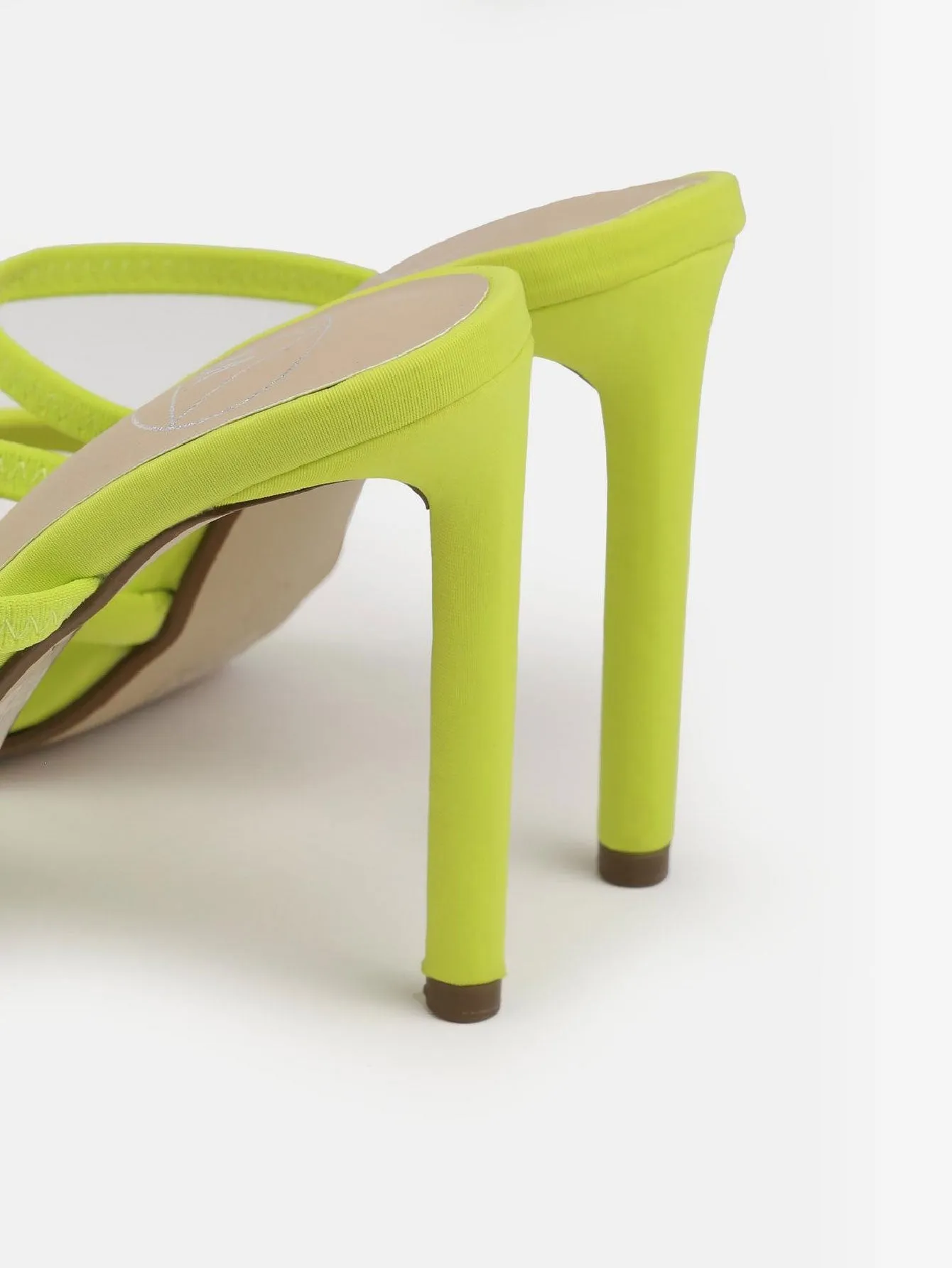 High Heel Toe Post Mule Sandals 4.0 "