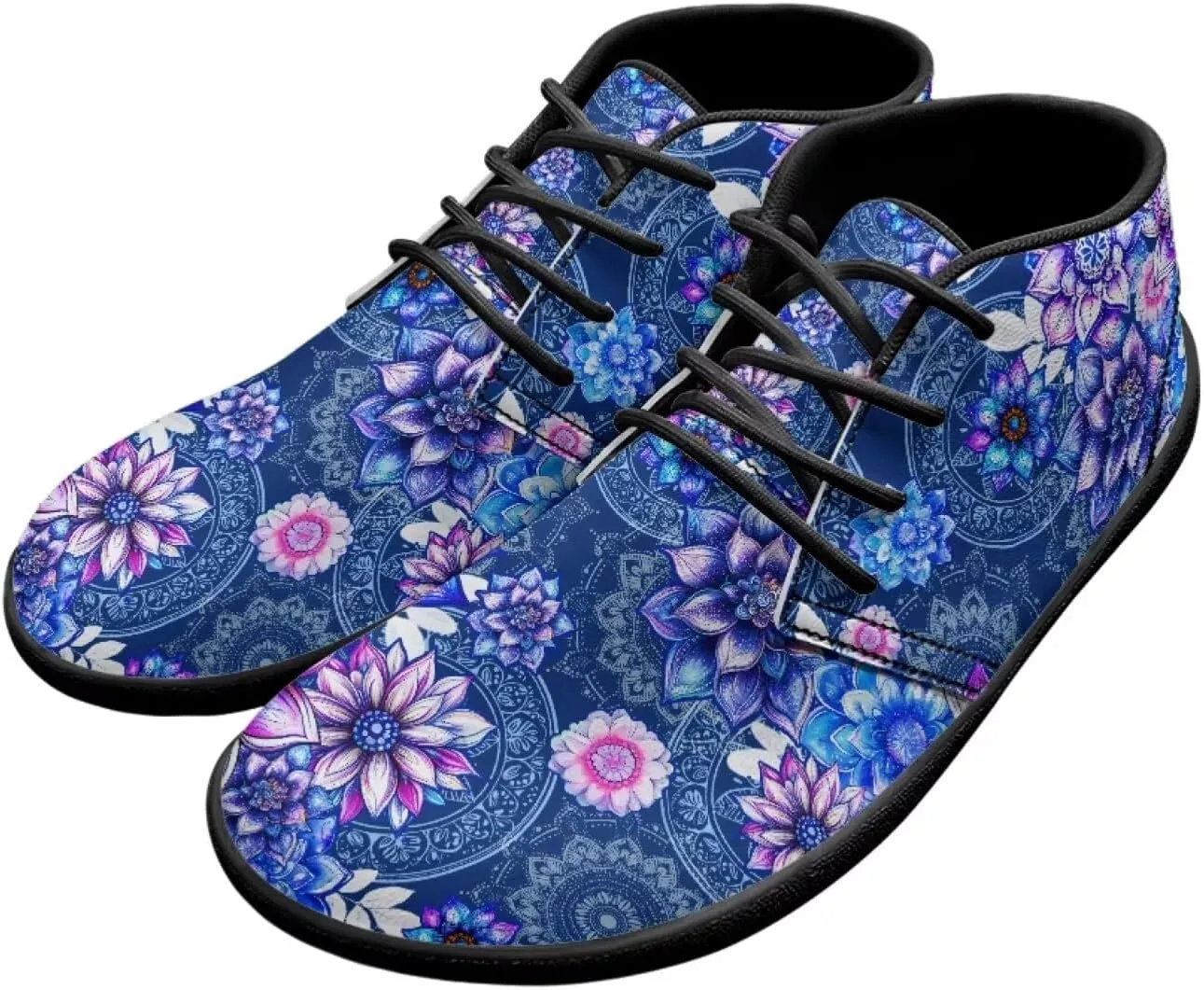 Hike Barefoot Shoes Floral Athletic Sneakers Wide Toe Box Boots Comfortable Women's Slip On Walking Shoe Running Trainer Minimalist Sneaker