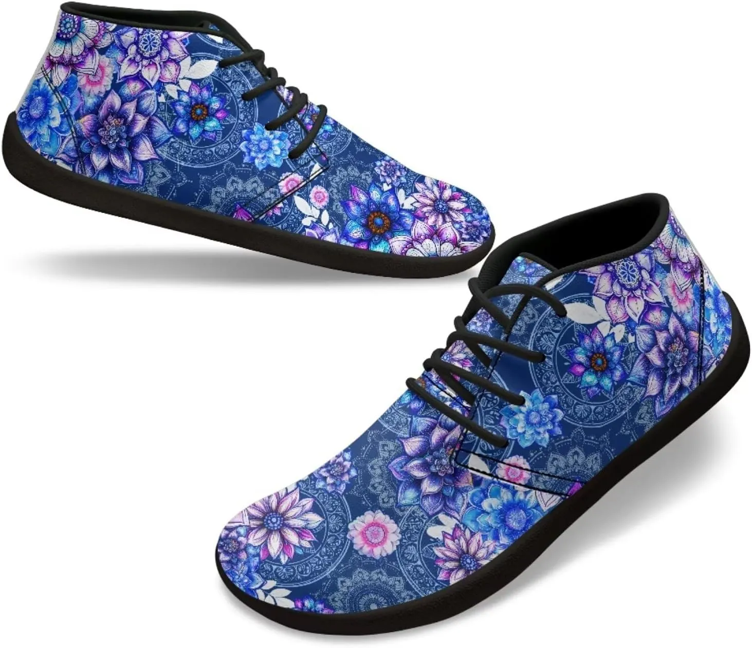 Hike Barefoot Shoes Floral Athletic Sneakers Wide Toe Box Boots Comfortable Women's Slip On Walking Shoe Running Trainer Minimalist Sneaker