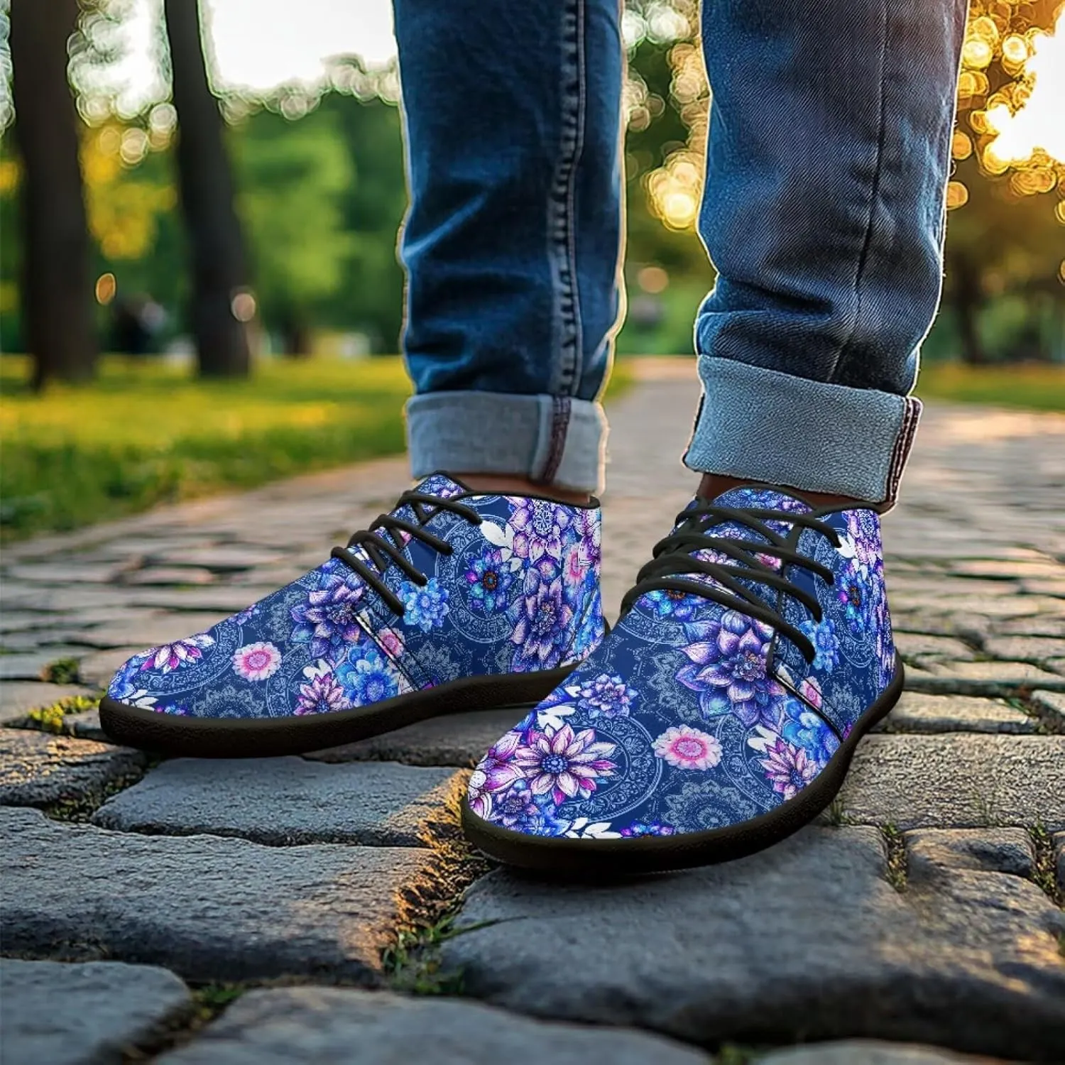 Hike Barefoot Shoes Floral Athletic Sneakers Wide Toe Box Boots Comfortable Women's Slip On Walking Shoe Running Trainer Minimalist Sneaker