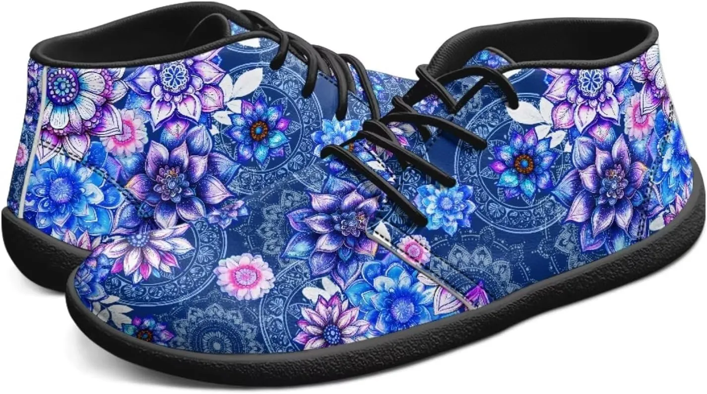 Hike Barefoot Shoes Floral Athletic Sneakers Wide Toe Box Boots Comfortable Women's Slip On Walking Shoe Running Trainer Minimalist Sneaker