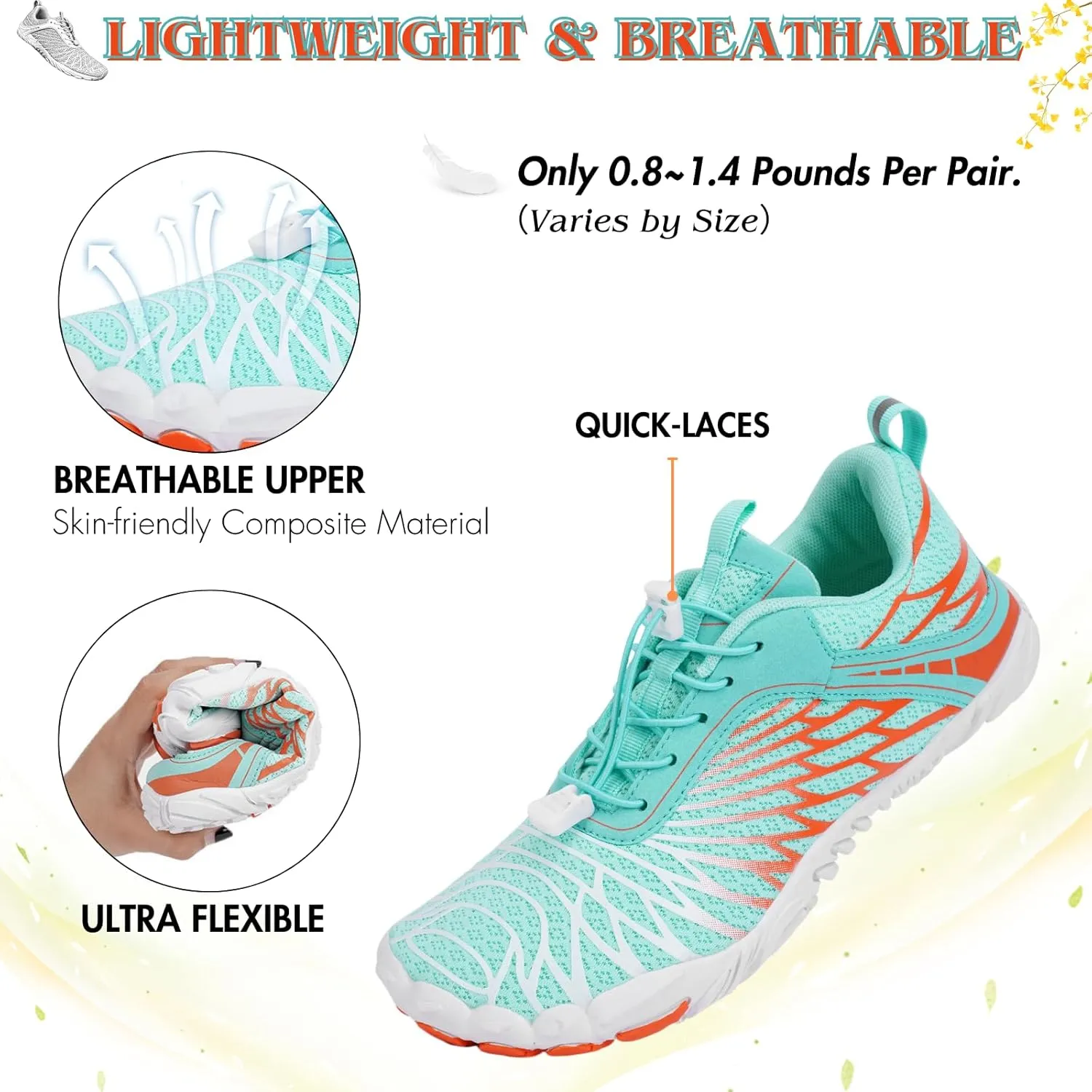 Hike Barefoot Shoes Women Men Minimalist Wide Toe Box Footwear Zero Drop Athletic Cross-Trainer Fashion Sneakers