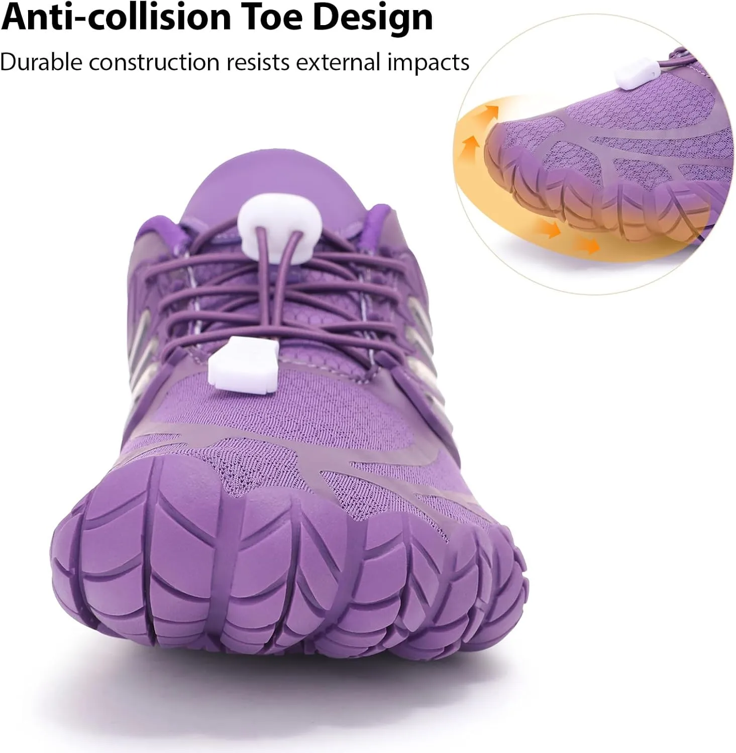 Hike Barefoot Shoes Women Wide Toe Box Zero Drop Minimalist Shoes for Workout Cross-Trainer Walking Hiking Water Grounded Footwear