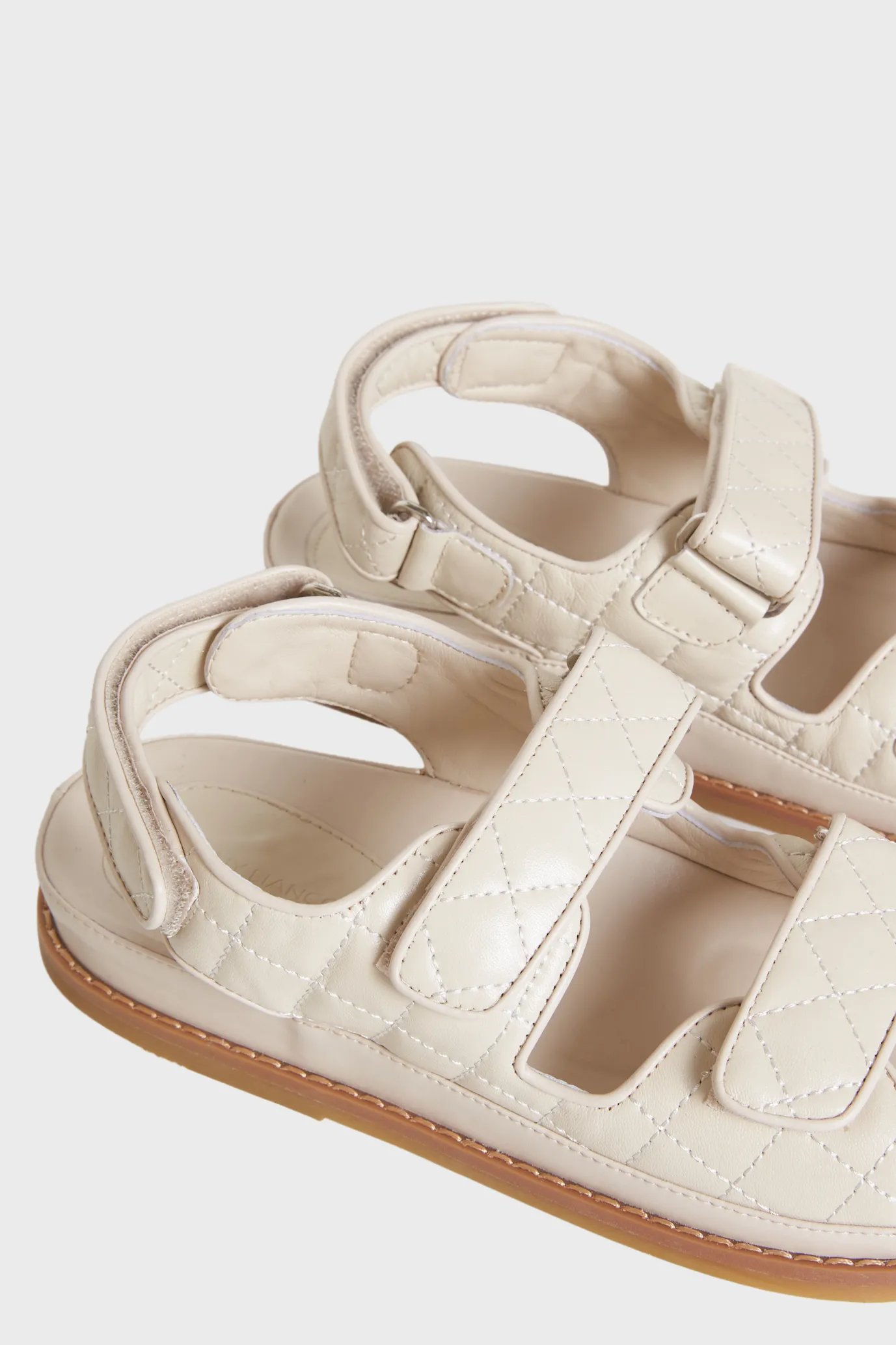 Hiranni Nappa Flat Sandals