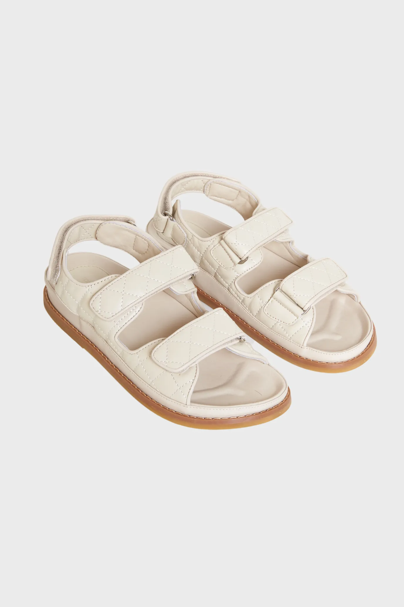 Hiranni Nappa Flat Sandals
