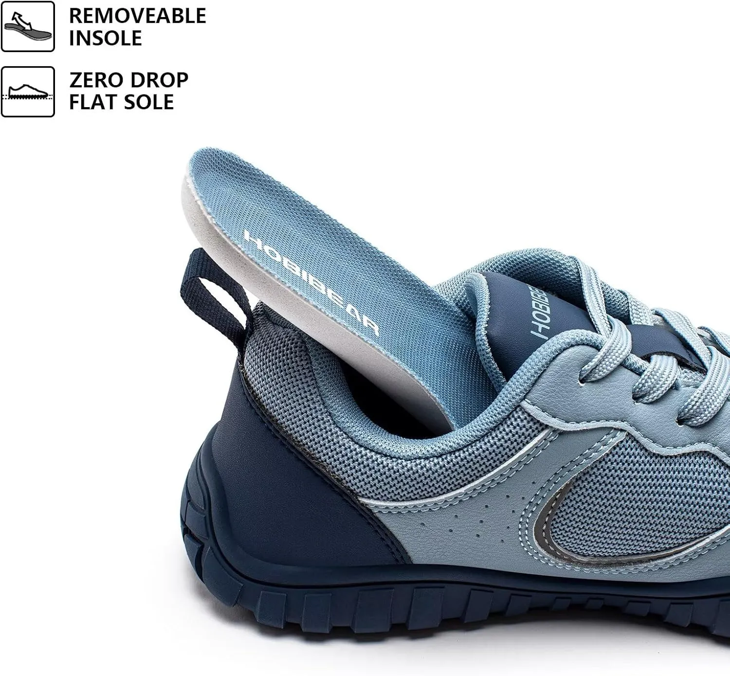 HOBIBEAR Womens Barefoot Shoes | Wide Toe Box | Comfortable Trail Running Sneaker