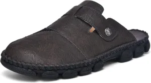 Honeystore Men's Non-Slip Flat Slide Sandals Slip-on Beach Shoes