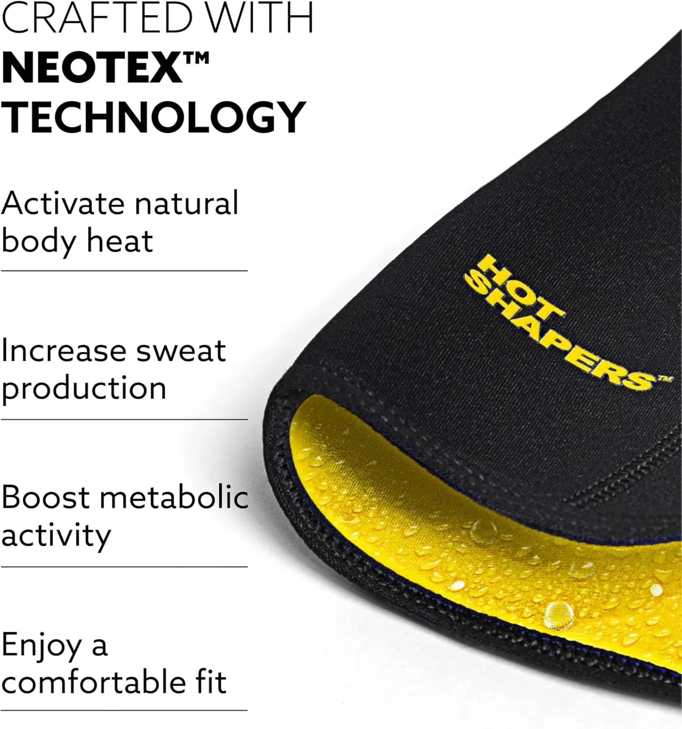 HOT SHAPERS Women’s Hourglass Body Sculpting Kit - Waist Cincher & Waist Trainer with Sweat Fabric for Full-Body Contouring