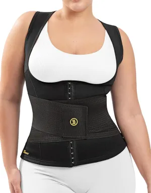 HOT SHAPERS Women’s Hourglass Body Sculpting Kit - Waist Cincher & Waist Trainer with Sweat Fabric for Full-Body Contouring