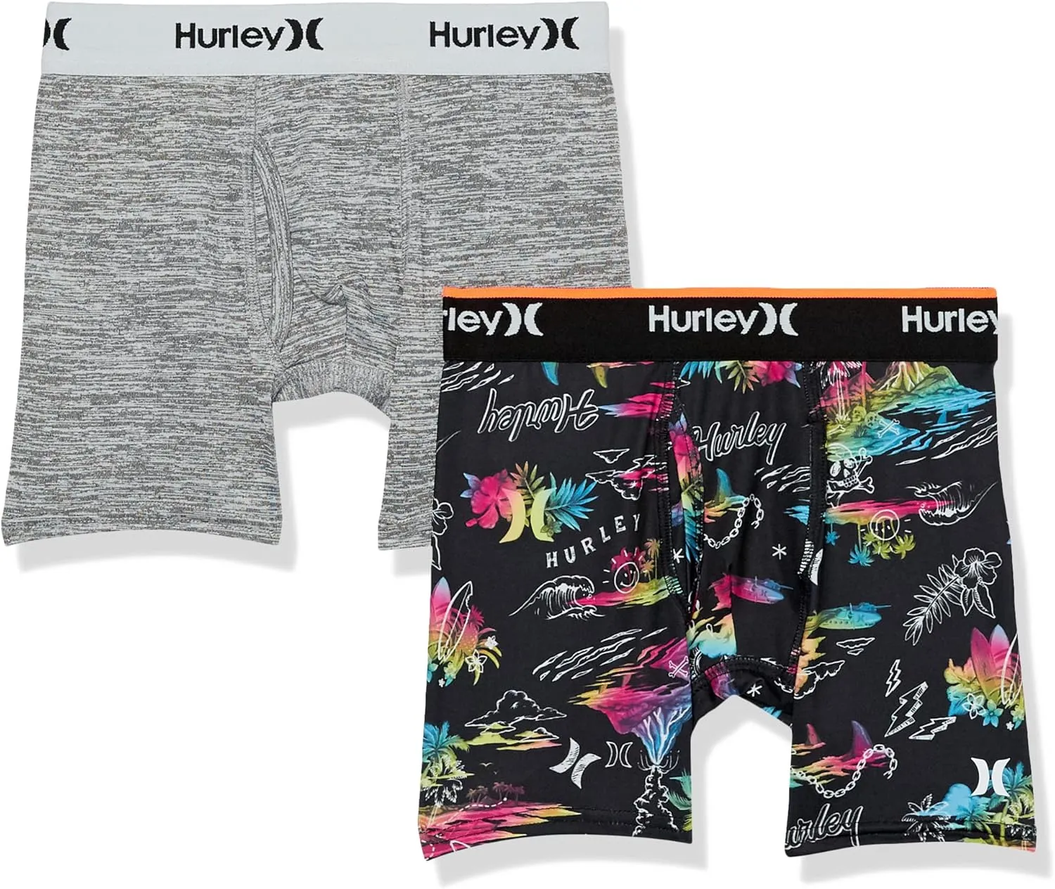 Hurley Boys' Classic Boxer Briefs (2-Pack)