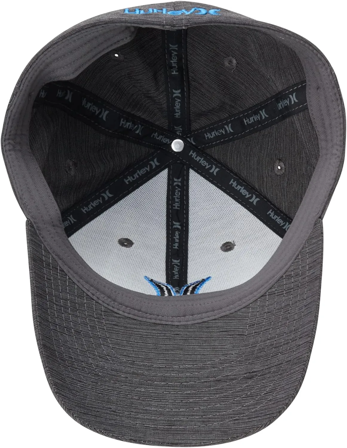 Hurley Men's Hat - H2O-DRI Max Icon Curved Brim Stretch Fitted Cap