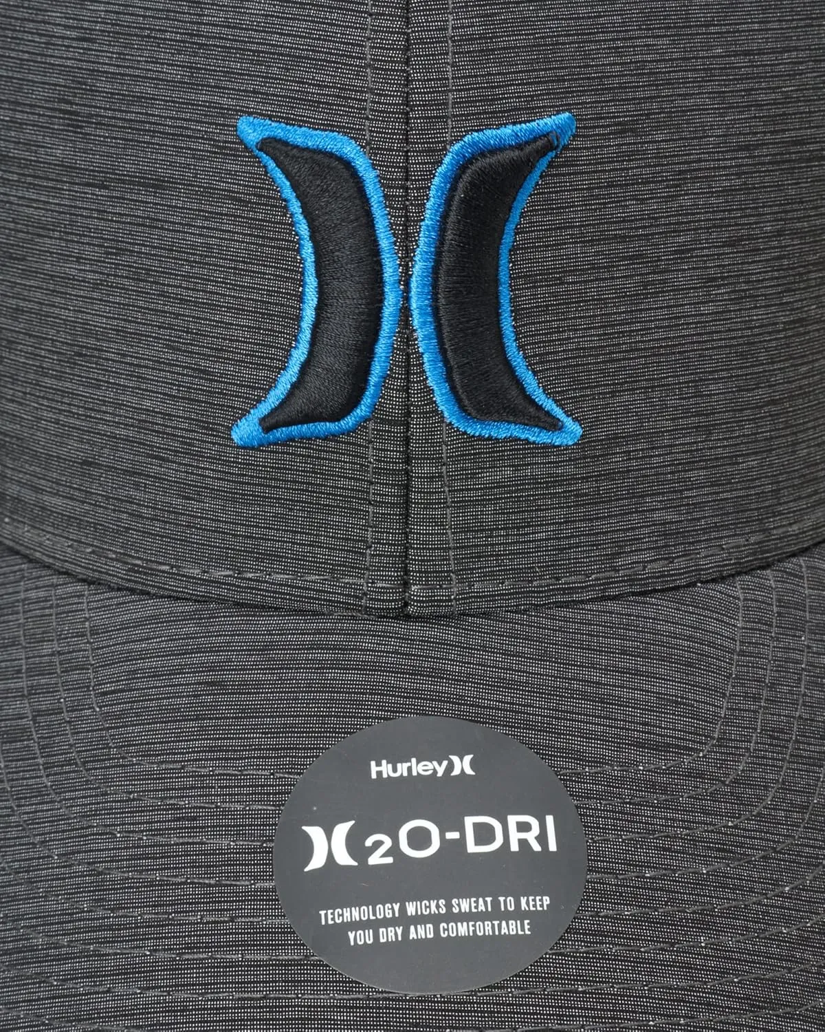 Hurley Men's Hat - H2O-DRI Max Icon Curved Brim Stretch Fitted Cap