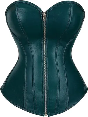 ICEGIA Women's Heavy Duty Corset Double Steel Boned Waist Trainer Corsets Underbust Body Shaper
