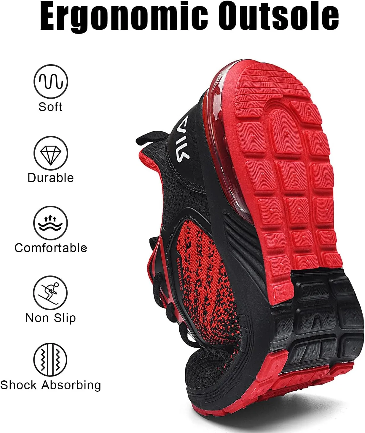 IIV Mens Running Shoes Casual Tennis Walking Athletic Gym Slip On Sneakers