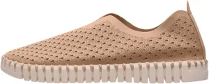 Ilse Jacobsen Women's Slip On Sneaker, Latte, 5